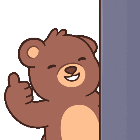 Happy Teddy Bear Sticker by BEARISH