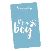 Its A Boy Baby Sticker by schmatzepuffer_kreative_ideen