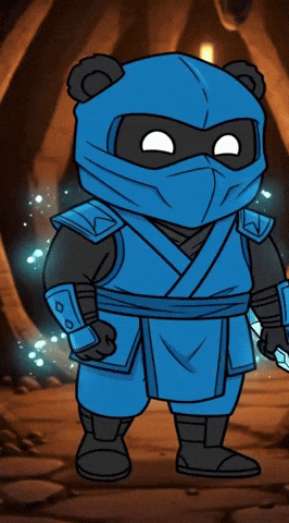 Ninja Warrior GIF by Pandu Pandas