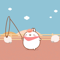 happy far west GIF by Molang.Official