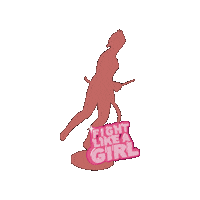 Fight Girl Sticker by Nathalie Lambinet