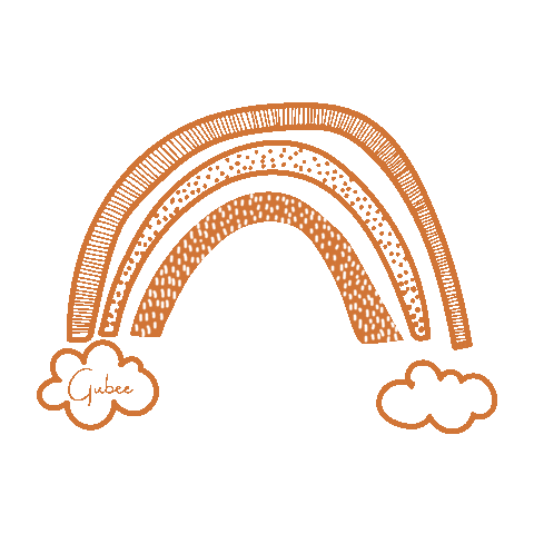 Gubeebebe giphyupload rainbow sun rain Sticker