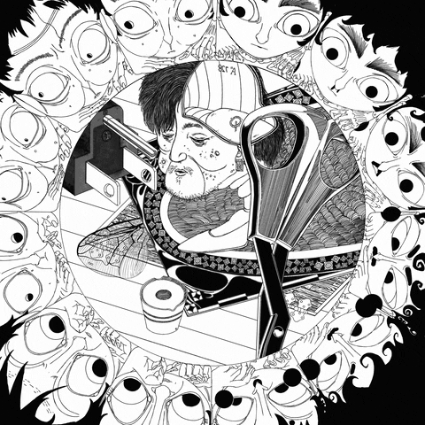 from_hyunsuk giphyupload animation bw 2d animation GIF