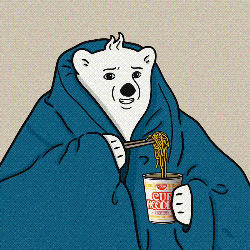 Polar Bear Awkward Smile GIF