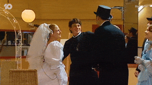 Wedding Punch GIF by Big Brother Australia