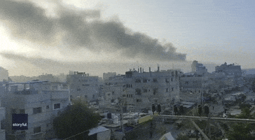 Smoke Rises Over Rafah as Israeli Operation Continues