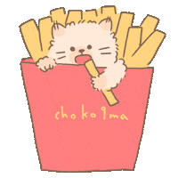 Cat Potato Sticker by koimoffee