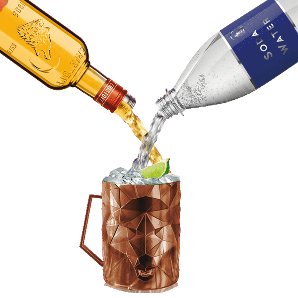 Cheers Wolf Sticker by Eristoff