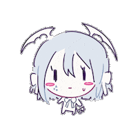 yuibleh anime silly 3 bat Sticker