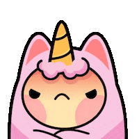 angry leave me alone Sticker by Platonic Games