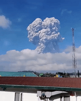 Ash Cloud Rises Over Indonesia's Sinabung Volcano