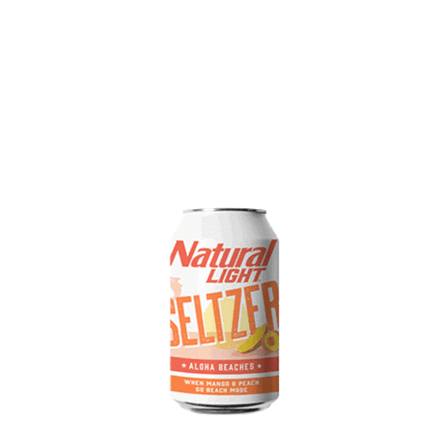 Natural-Light-Beer giphyupload party summer beer Sticker