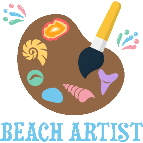 Rock Beach Sticker by Beachcombing Magazine