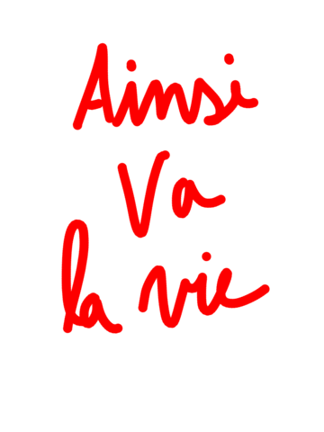 Life Quotes Sticker by Mathilde Cabanas