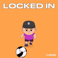Locked In Running GIF by OneFootball Heads