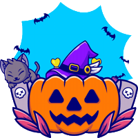 Halloween Monster Sticker