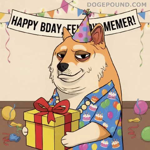 Tired Happy Birthday GIF by Doge Pound
