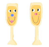 New Year Cheers Sticker by jon hanlan