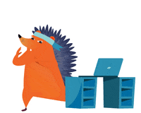 Robot Hedgehog GIF by namecheap