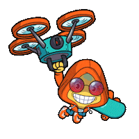 Toikido skate skateboard skateboarding drone Sticker