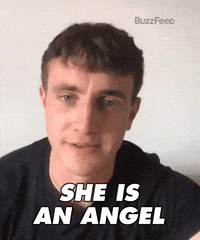 Beautiful Mind Angel GIF by BuzzFeed