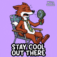 Sweating Stay Cool GIF by VeeFriends