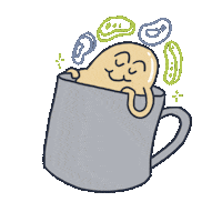 Tired Coffee Sticker by Three Folks