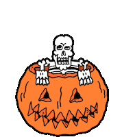 Halloween Pumpkin Sticker by Russell Taysom