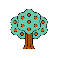 maevechocolate tree forest camping woods Sticker