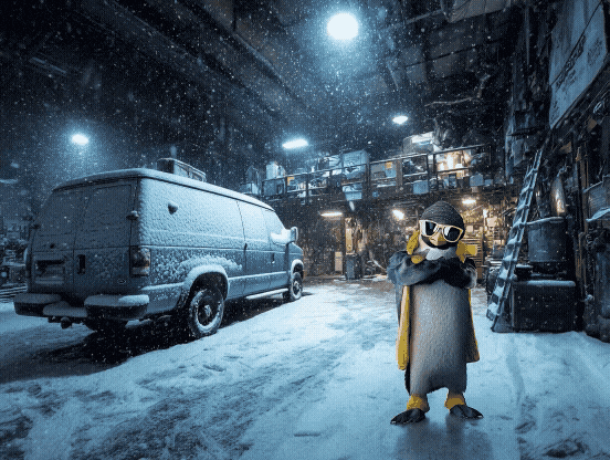 Snow Penguin GIF by HELLA Group