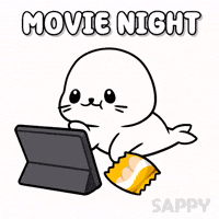 Netflix Snacking GIF by Sappy Seals