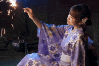 Kimono Summer Night GIF