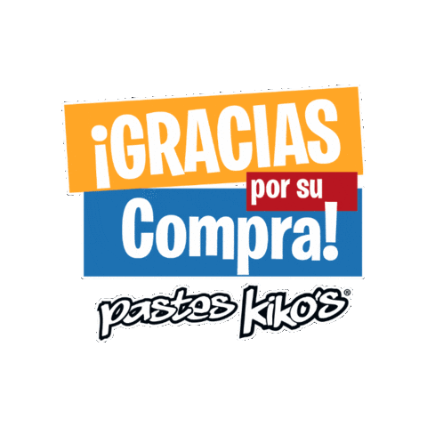 PastesKikos giphygifmaker comida gracias compra Sticker