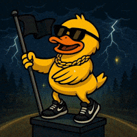 Flag Duck GIF by DUCKCOIN
