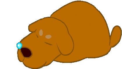 Sleepy Dog Sticker by Billy_Croco