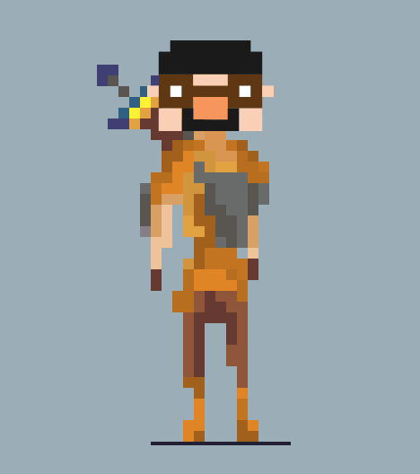 bandits pixel pixel art sword 8-bit GIF