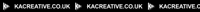 Video gif. A continuously scrolling text reads, "KA Creative."