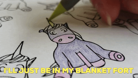unicorn coloring GIF by A Magical Mess