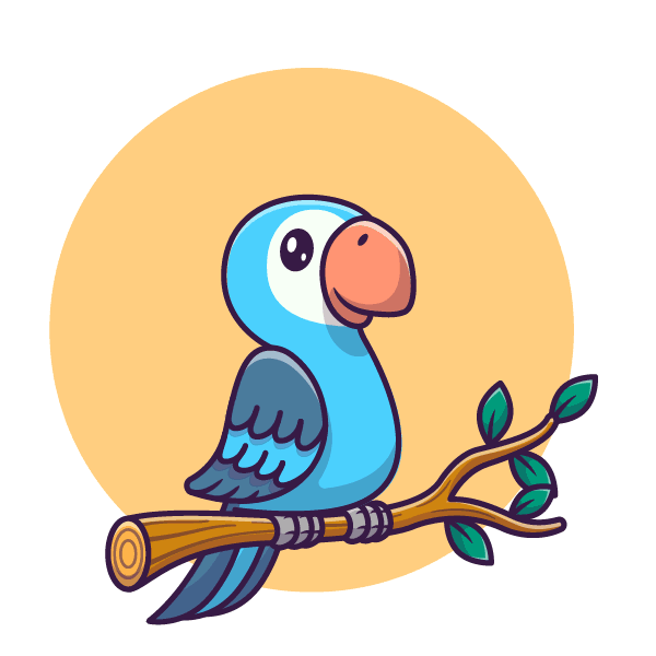 Arara Sticker by Pousada Girassol