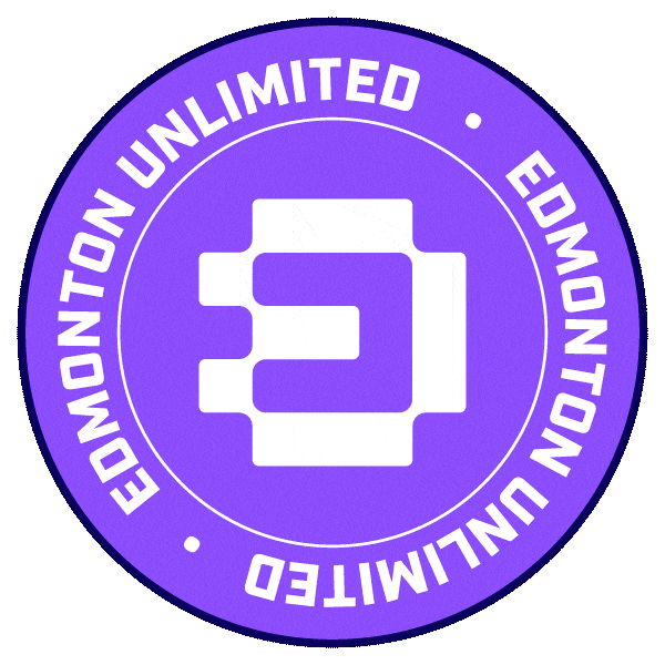 edmontonunlimited logo sticker white canada Sticker