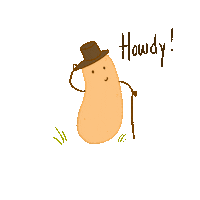 Cowboy Hello Sticker by cynomys