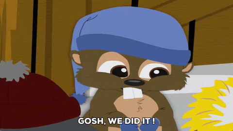 happy woodland critter GIF by South Park 