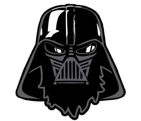 May The Force Vader Sticker by BEARDED VILLAINS