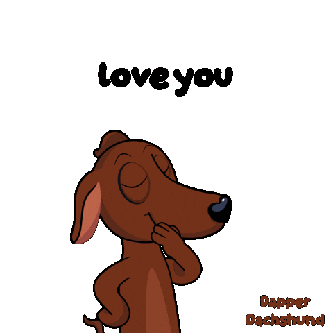 I Love You Dog Sticker by VeeFriends