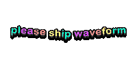 Pleaseshipwaveform Sticker by hamlet