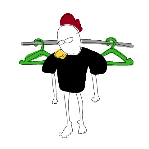 PityG chicken clean cleaning wash Sticker