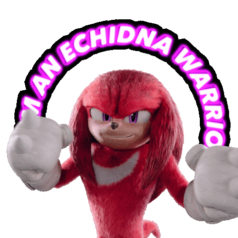 3D Knuckles Sticker by Sonic The Hedgehog