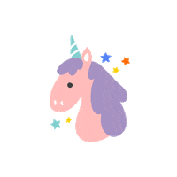 unicorn Sticker by neogardencatering