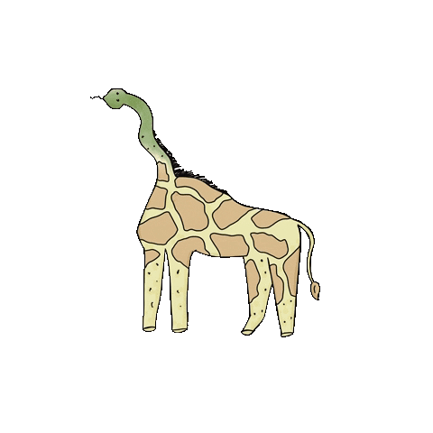 melissagenthner giphyupload snake giraffe melissa Sticker