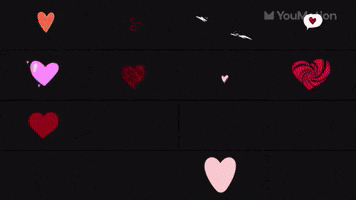 Romantic motion design animation kit transitions